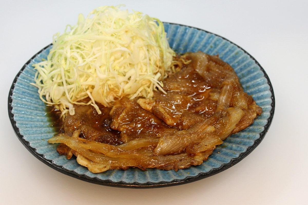 焦がし醤油とたっぷりしょうがの豚焼き
